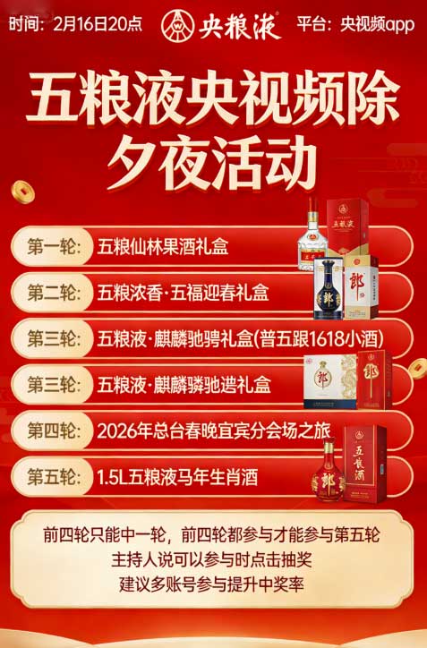 图片[8]-2026年2月15日 央视频春晚抽奖，快手请老铁看电影，美团半价神券等-全民淘